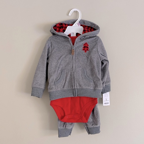 3 for $30 Grey sweatsuit - size 9M - Picture 2 of 4